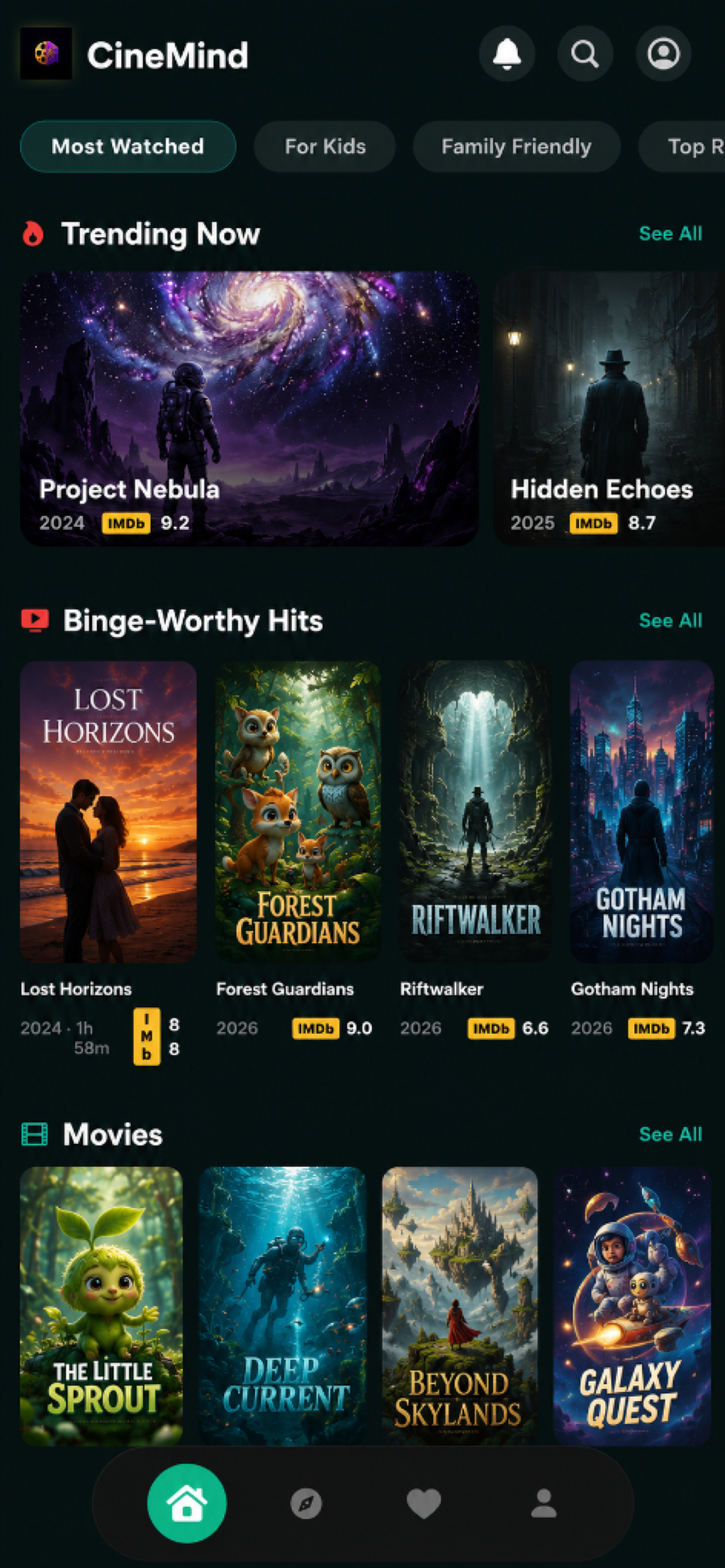 Discover Screen