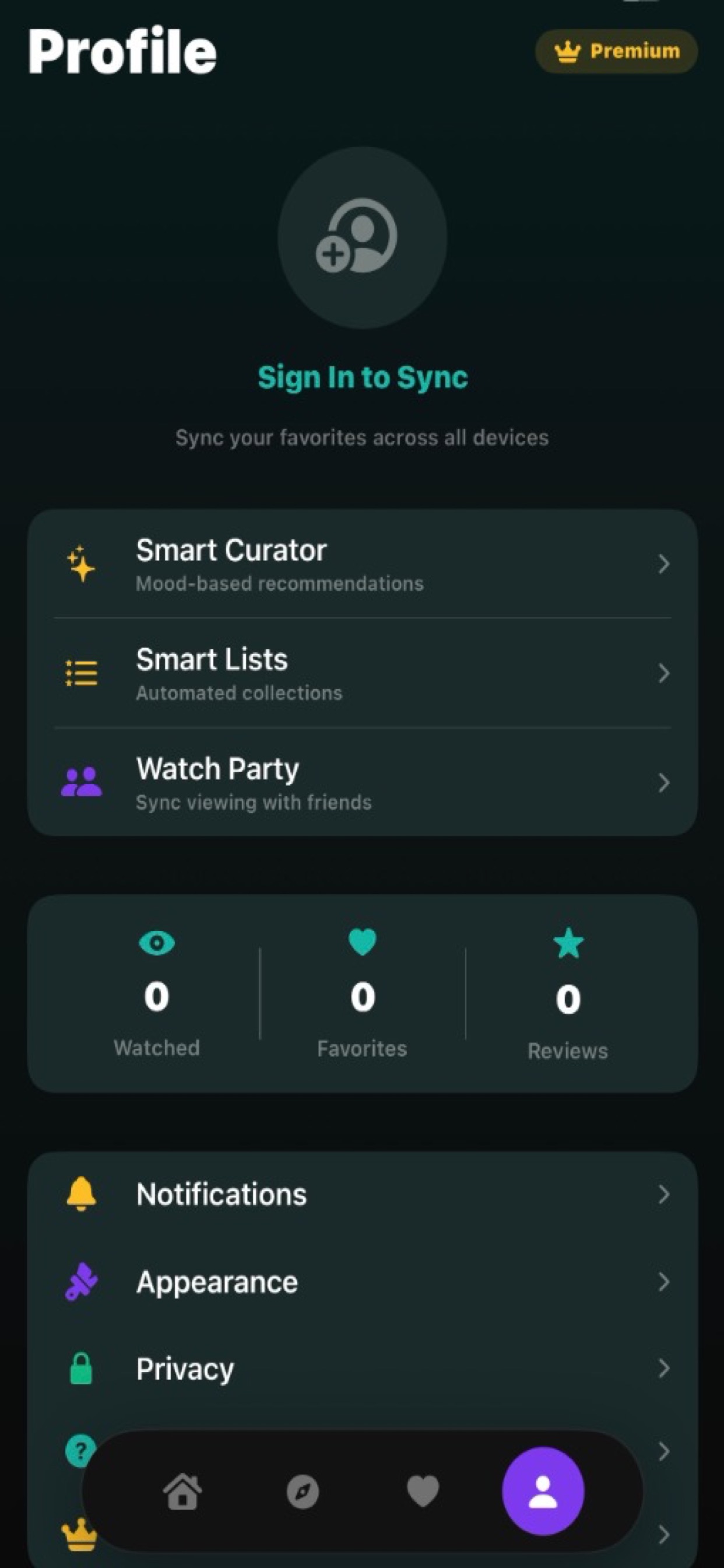 Home Screen